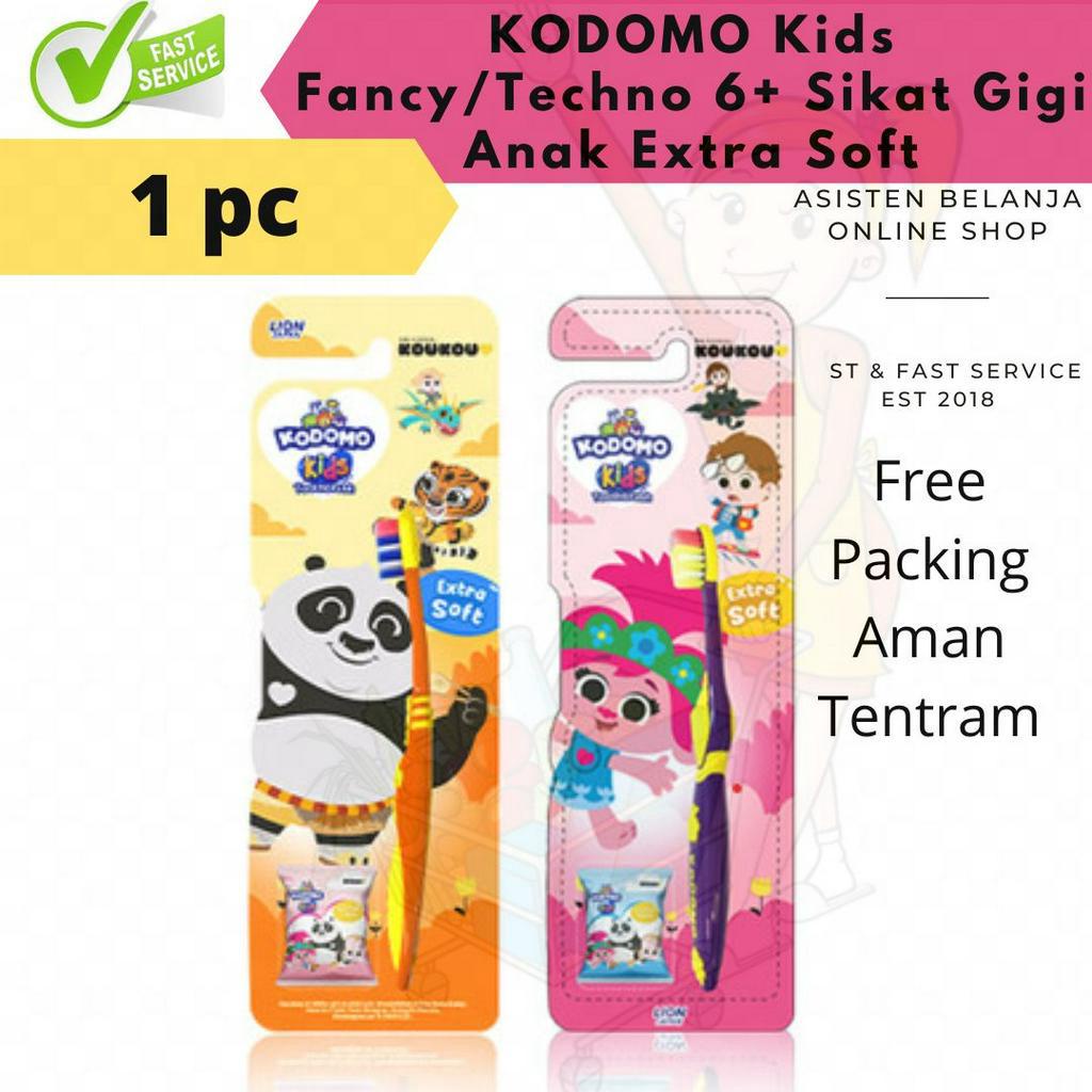 Kodomo 6 Fancy Kids Techno 6+ Sikat gigi anak toothpaste Extra Soft 6 tahun keatas