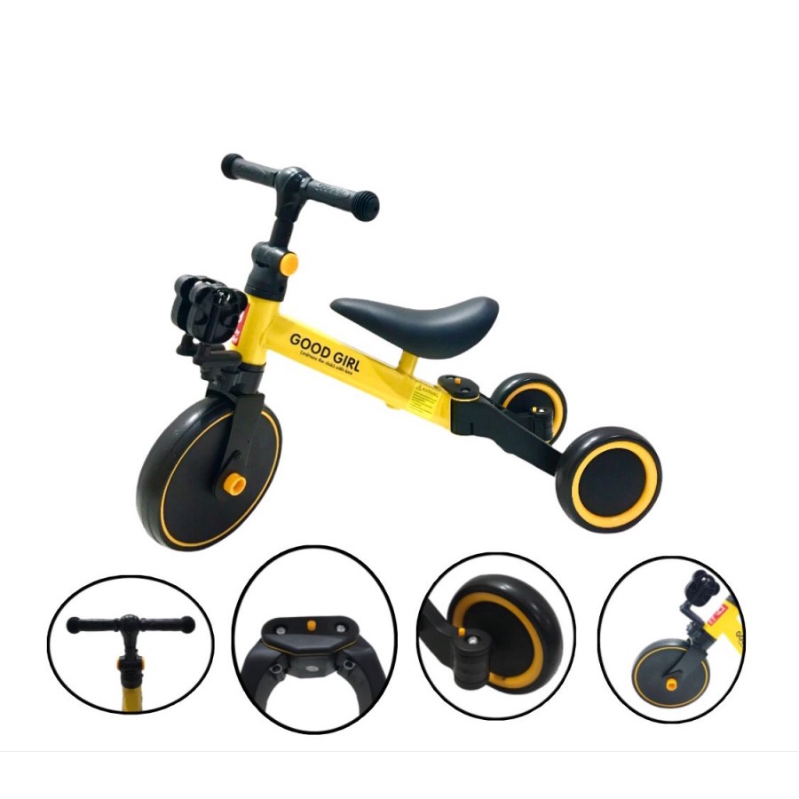 NEW SEPEDA ANAK 3 in 1 GOOD BOY GOOD GIRL BALANCE BIKE MANTAP