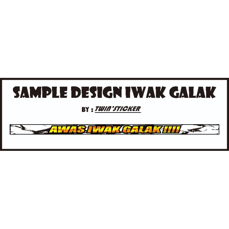 Stiker Iwak Galak Premium