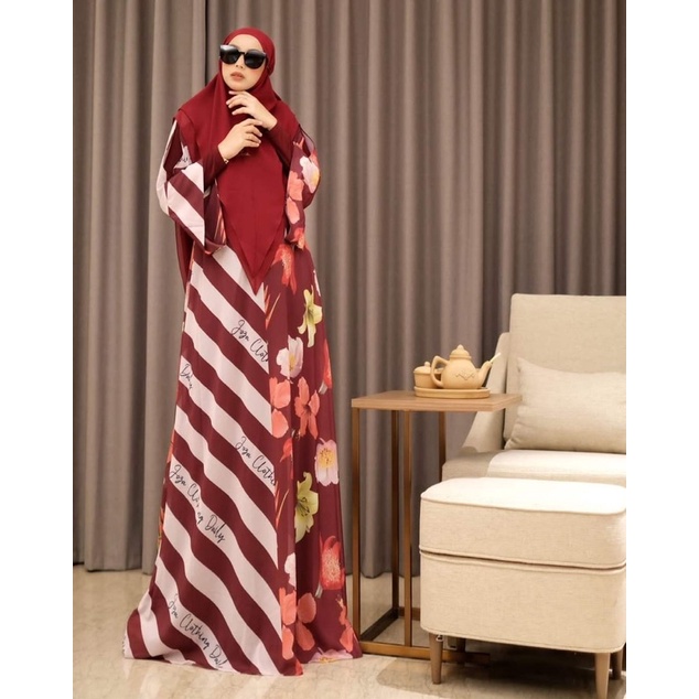 Gamis Daily printing Syari By Joza Clothing Joza Arina ( Dress Only)