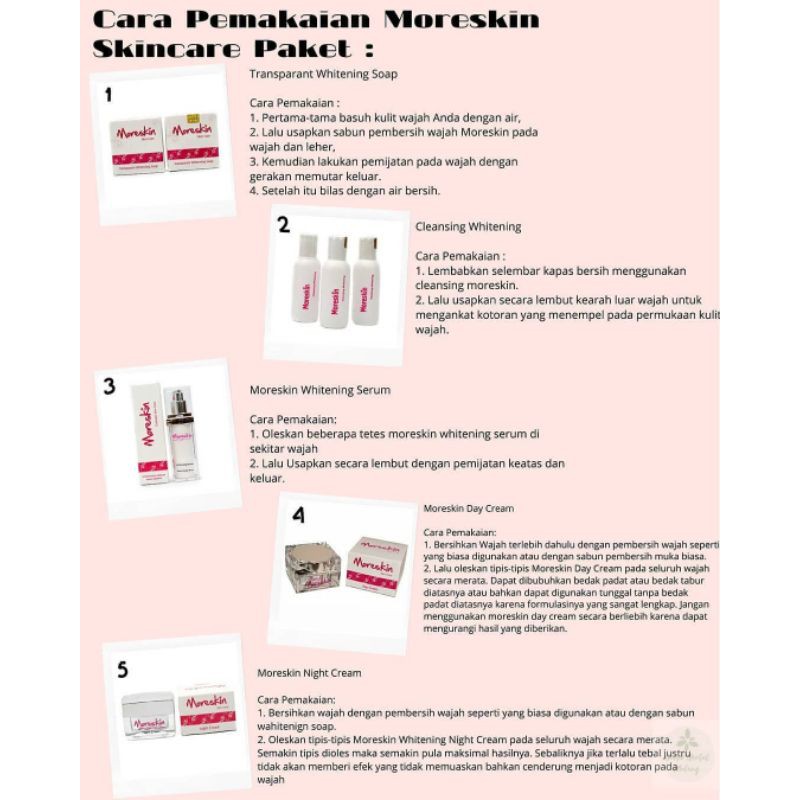 PAKET MORESKIN PINK NASA MORESKIN PINK NASA