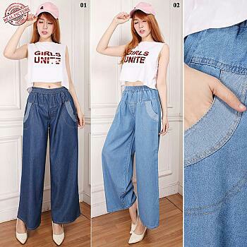 SB Collection Celana Panjang Salwa Longpants Kulot Casual Jeans Wanita