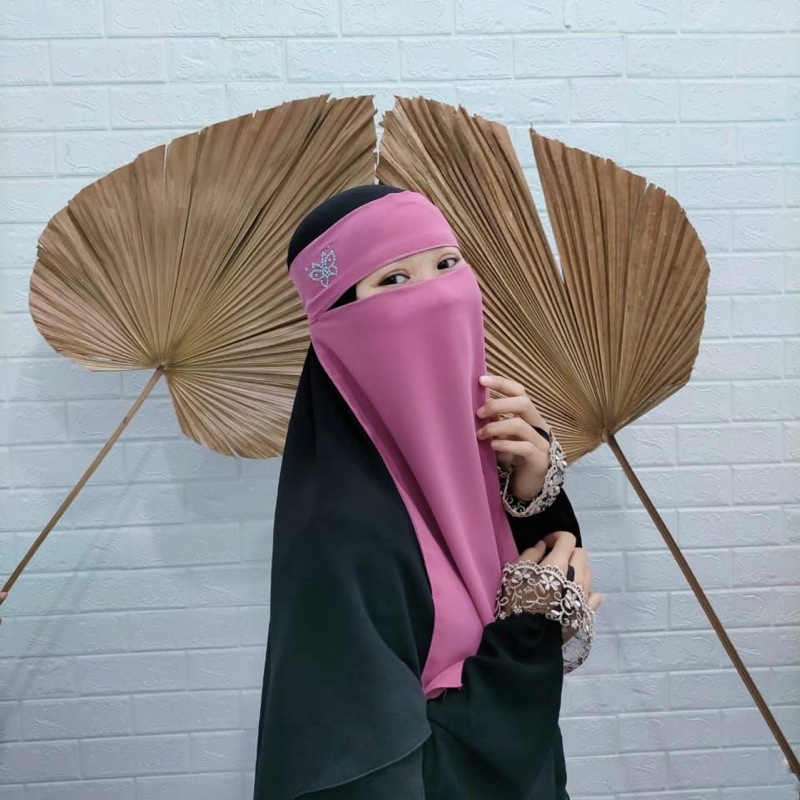 Niqab Bandana Niqab Cadar Niqab Niqob Cadar Niqob Warna AMALIA