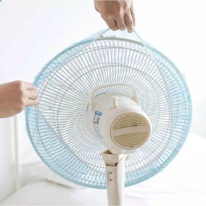 Sarung Pembungkus Penutup Pelindung Kipas Angin Jaring Fan Cover Baby Safety Fan Penutup Kipas Angin