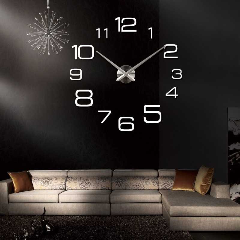 FatihShop Jam Dinding Besar DIY Giant Wall Clock 90cm Model Numeral - DIY-108