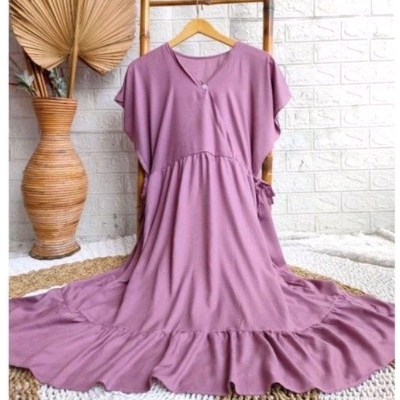 Dress daster leher V kimono