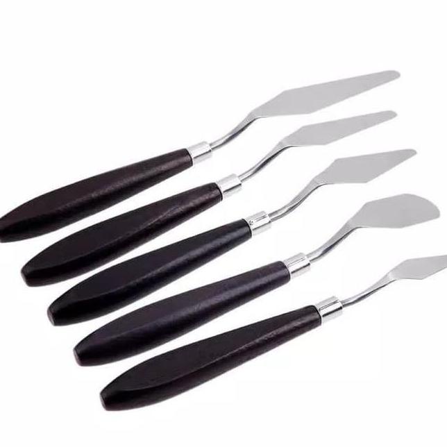 

CQ345 Stok Baru Palette Set Scraper Alat Lukis Painting Spatula Stainl