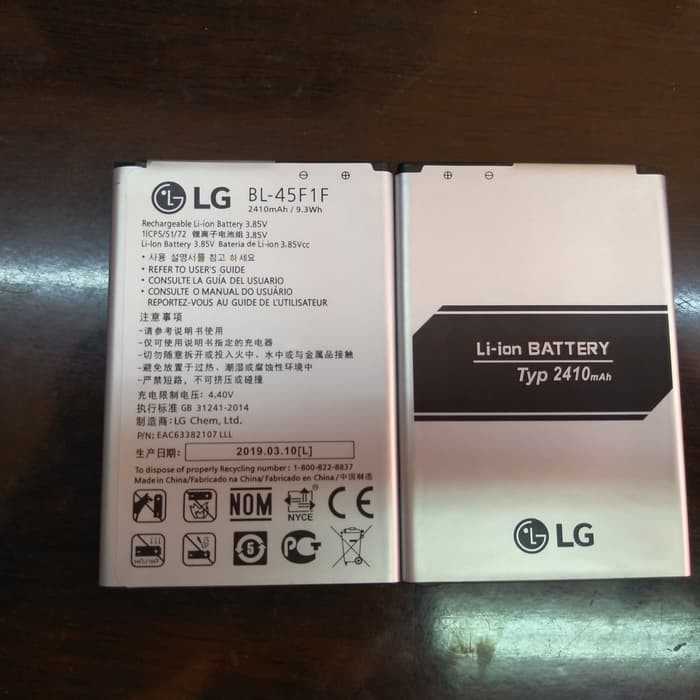 Battery Batre Baterai Mcom LG BL45F1F BL-45F1F K3 K4 2017 M160E K8 2017 M200N K9