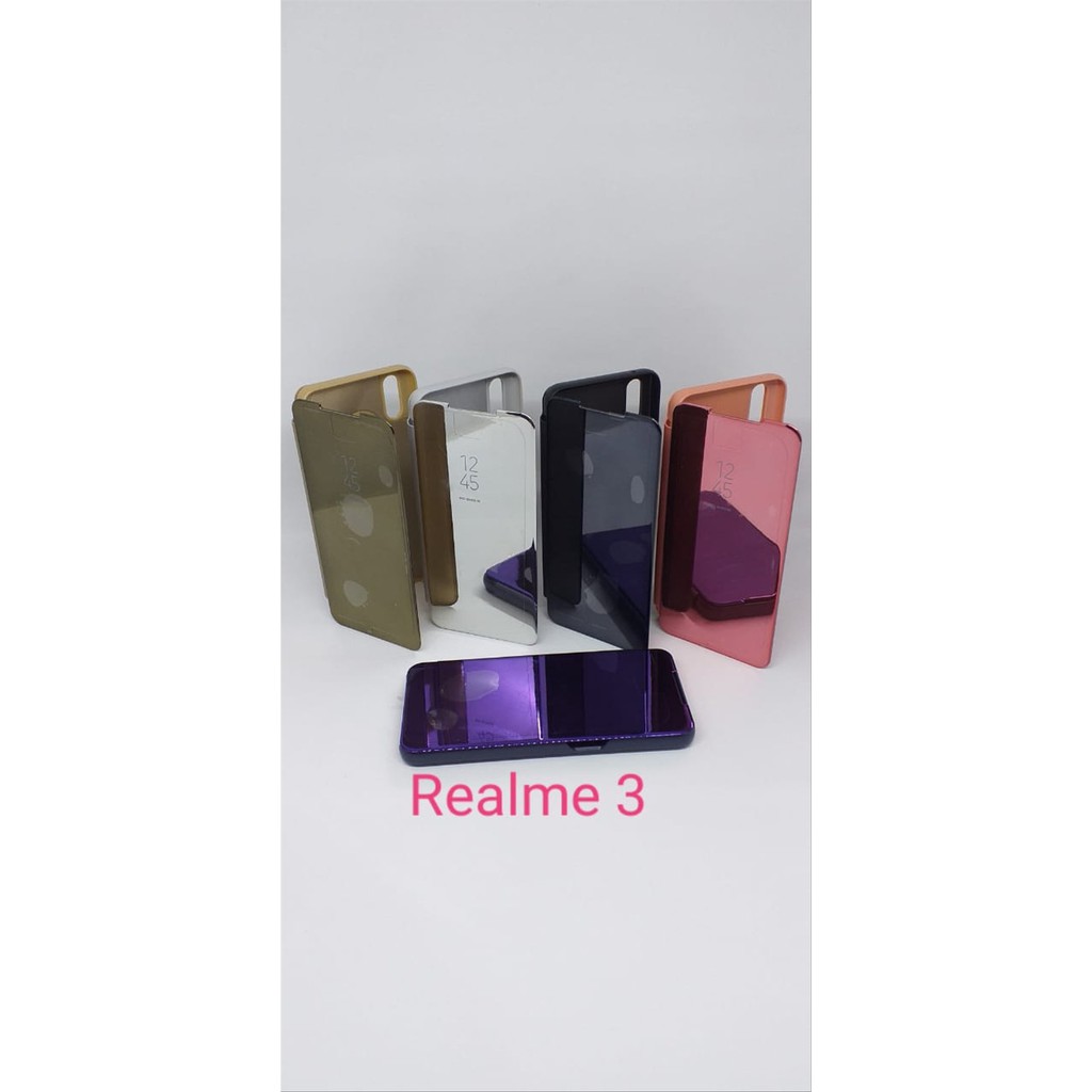 Flip Mirror Cover Clear View Type Realme 3