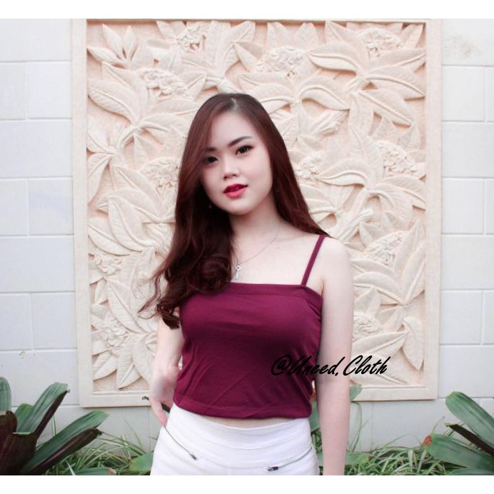 Uneed Cloth / SQUARE CAMISOLE / CROP TANKTOP / TANK TOP WANITA POLOS / TANGTOP BRA ATASAN LOLY-6