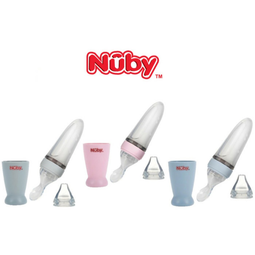 Nuby All New Silicone Squeeze Feeder 4m+ 90ml