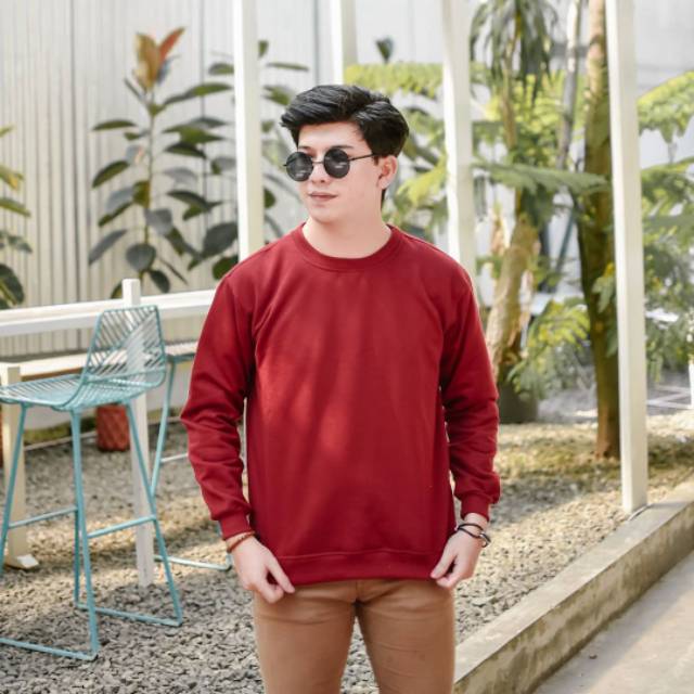 BASIC SWEATER || SWETER PRIA POLOS || SWETER MURAH #CRA