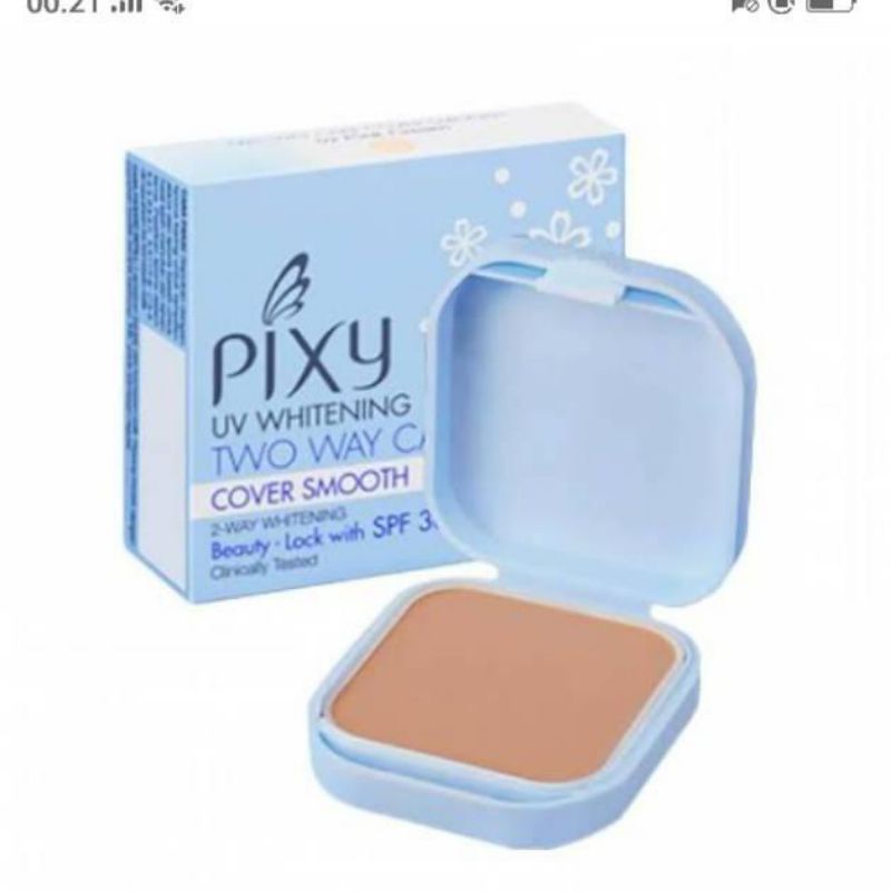 Pixy Two Way Cake UV Whitening Cover Smooth
