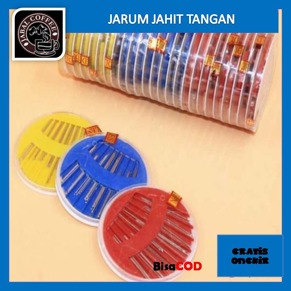 Jarum Jahit Tangan Set / Jarum Jahit Tangan Wadah Bunder 013