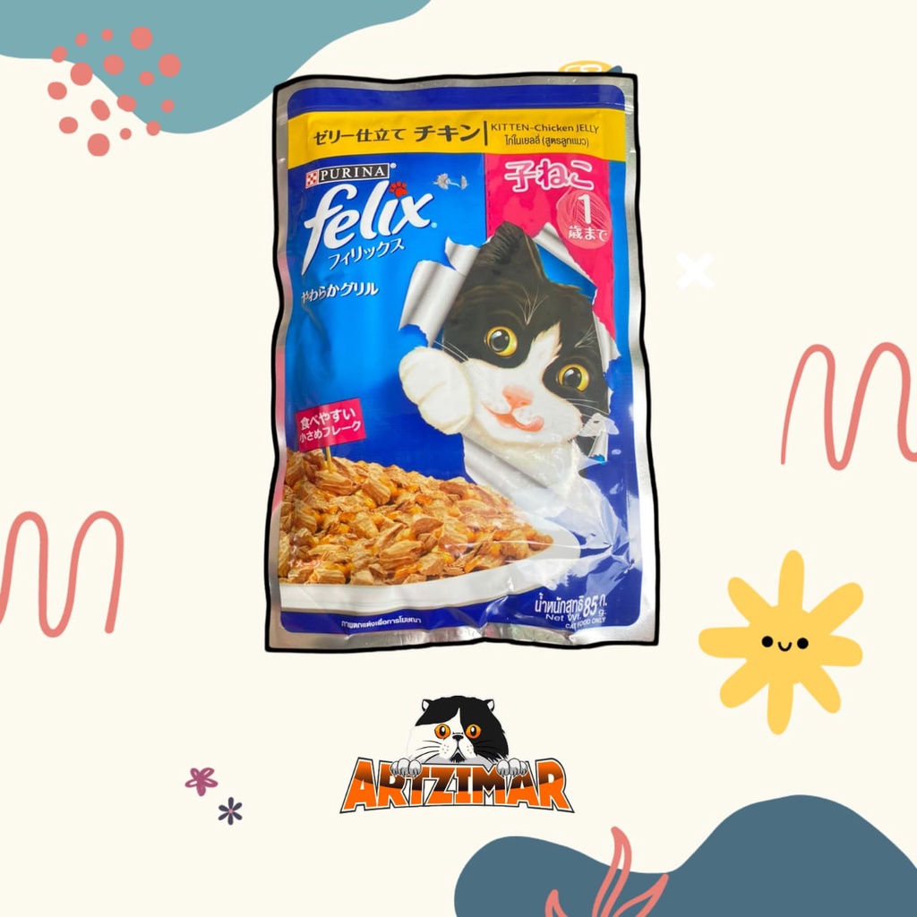 Felix Cat Pouch 85gr Makanan Kucing Basah Sachet/Wetfood