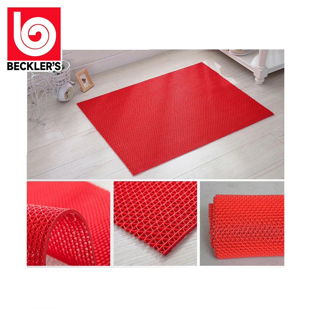 Keset Karpet Kamar Mandi 6 Warna Anti Slip PVC S Type Jaring Rumah Tebal 6MM UK 100X120CM