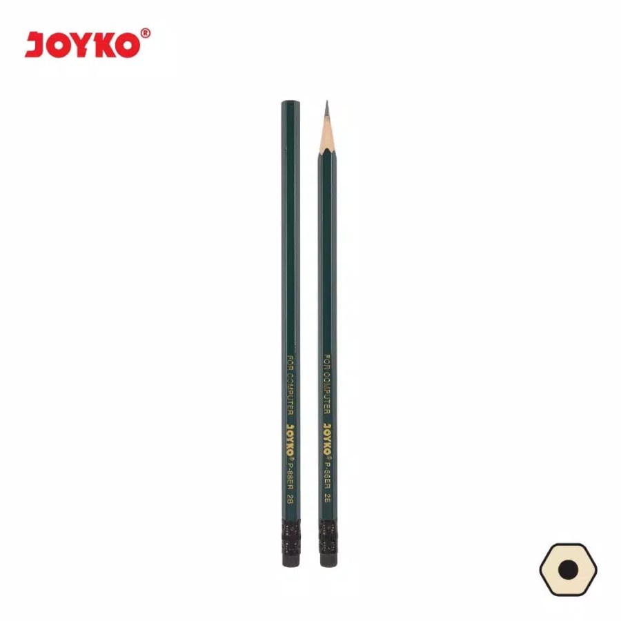 

COD Pensil 2B joyko dengan penghapus bersih clean eraser P-88ER