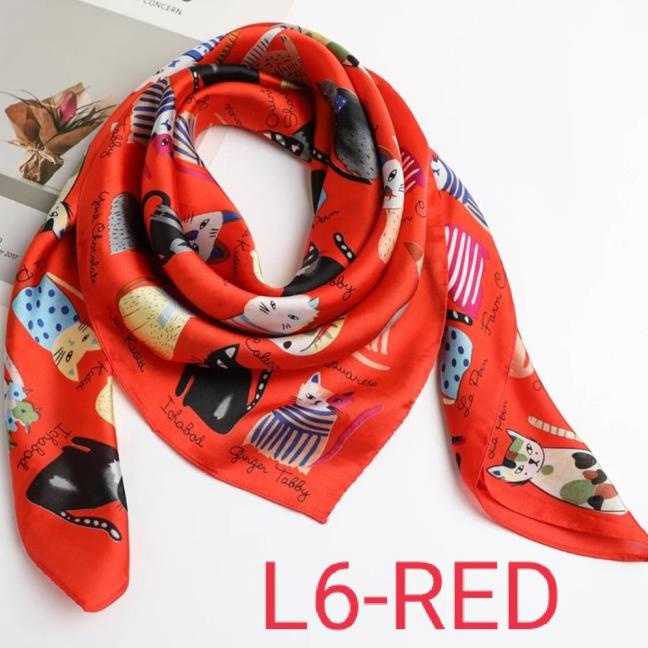 Syal Korea/Scarf Hijab Wanita Satin Premium ukuran 90x90cm