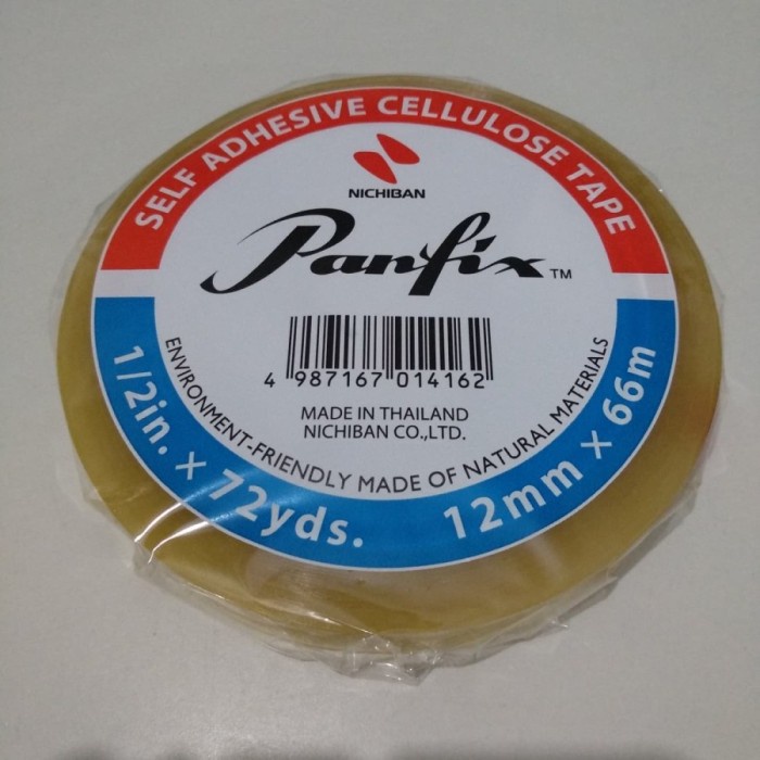 

Unik Selotip Panfix Cellulose Tape 1/2 Inch X 72 Yards (12 Mm X 66 M) Promo