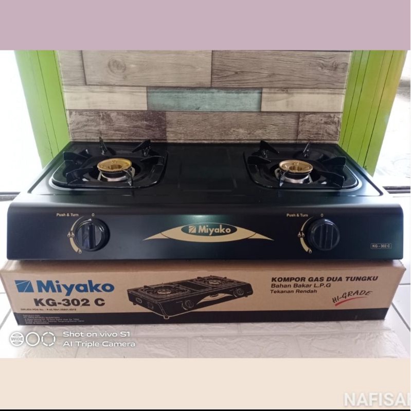 kompor miyako 2 tungku