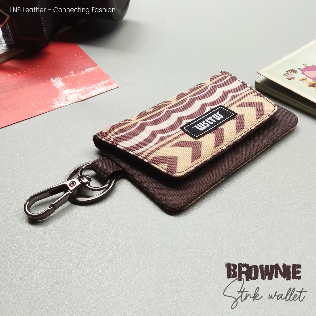 Dompet  STNK E-Toll Mobil Gantungan Kunci Stnk Motor Brownie Edition