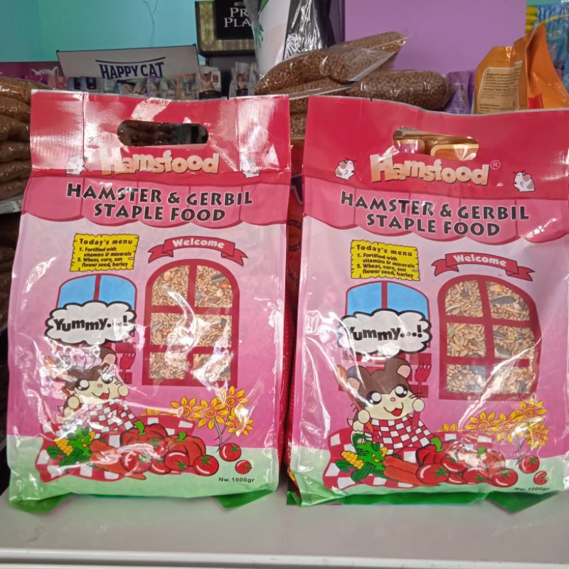 Hamsfood Makanan Hamster &amp; Gerbil Food 1 kg