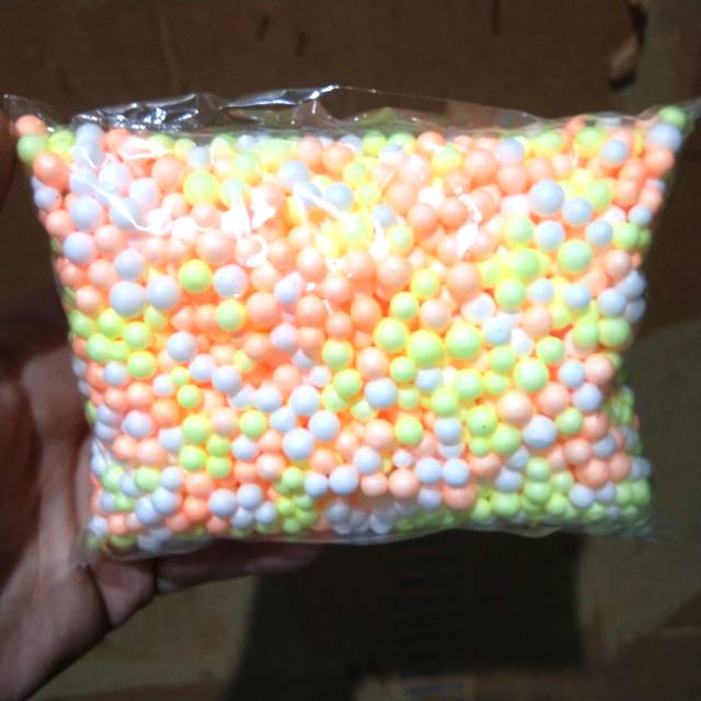 

Foam souvenir butiran warna bubble styrofoam prakarya craft hiasan