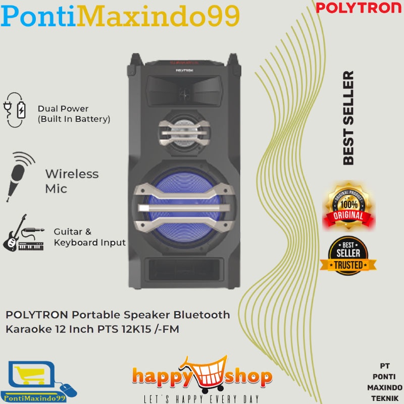 SPEAKER ACTIVE POLYTRON PTS -2K15 USB BLUETOOTH