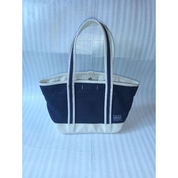 SOLD 44 Porter Yoshida & Co. Girl Series Totebag 2Tone(Navy+White) Motif Jaring