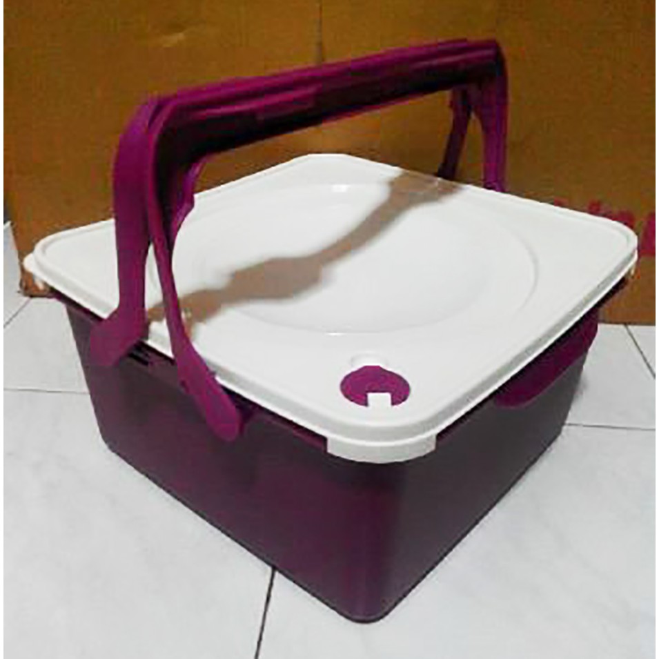 TUPPERWARE SALE  SQUARE TREASURE KEEPER TEMPAT PENYIMPAN MAKANAN KOTAK PENYIMPAN MAKANAN KOTAK BESAR