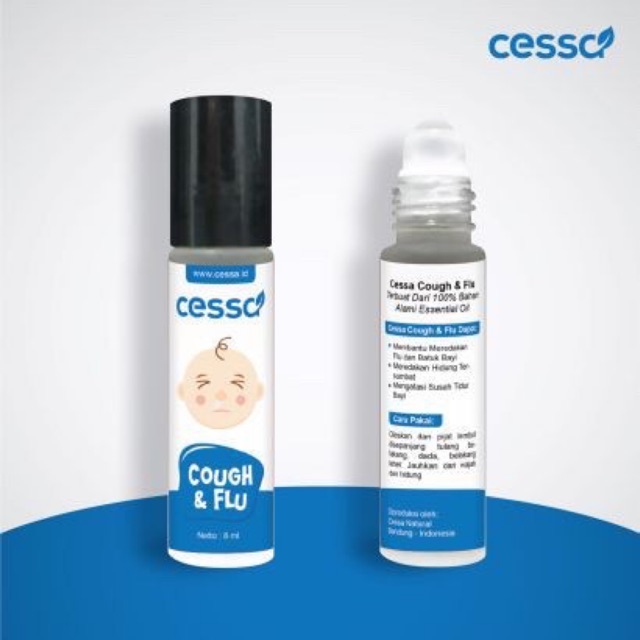 Cessa Cough N Flu (0-2 tahun) - Essential Oil Pereda Batuk &amp; Pilek Bayi Aromaterapi Baby