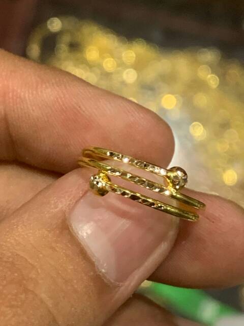 Cincin anak dan dewasa emas asli kadar 700 70% 22 model selisih love hati 8 9 10 11 12 13 14 15 16 17