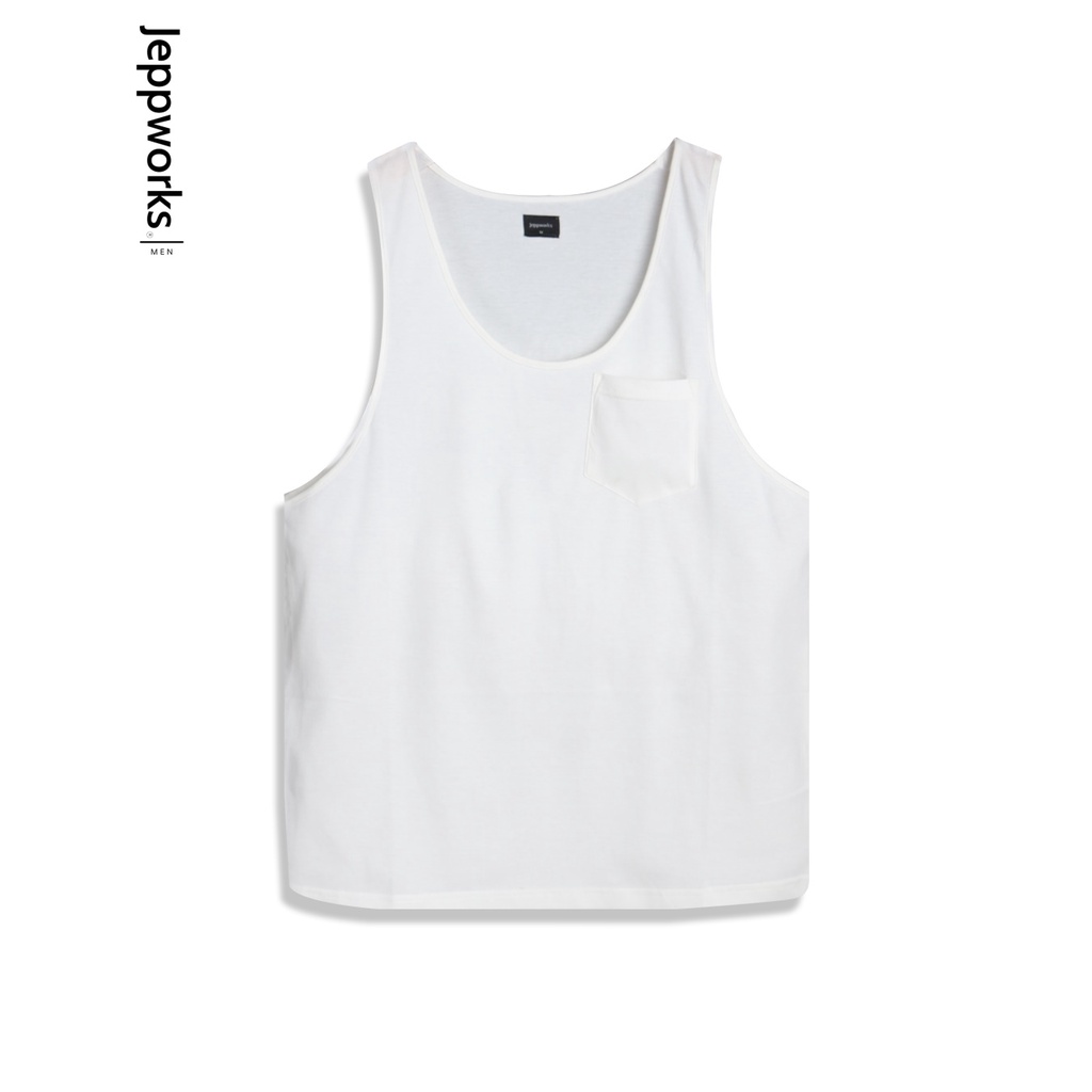 Jeppworks Jersey Sleeveless Tee Singlet Broken White