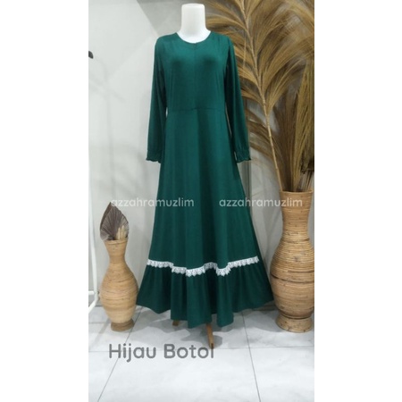 Gamis Jersey Super Remple Renda Busui+saku kanan / R.15 - 153-5068