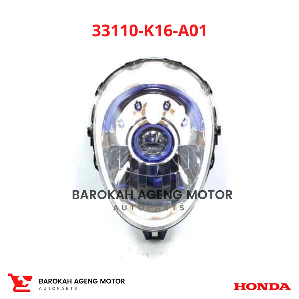 33110-K16-A01 Reflektor Lampu Depan SCOOPY FI ESP K16 Ori