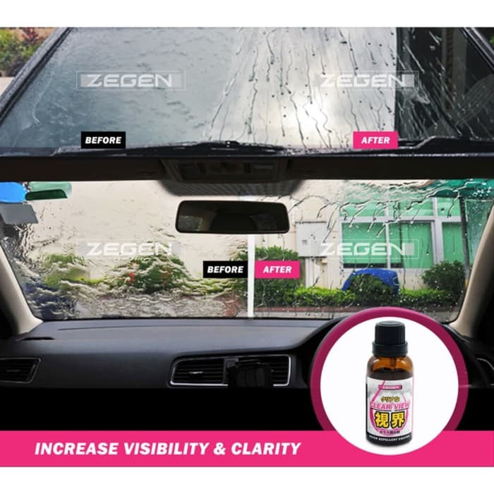 ZEGEN JAPAN WINDOW COAT WATER RAIN REPELLENT GLASS COATING TREATMENT