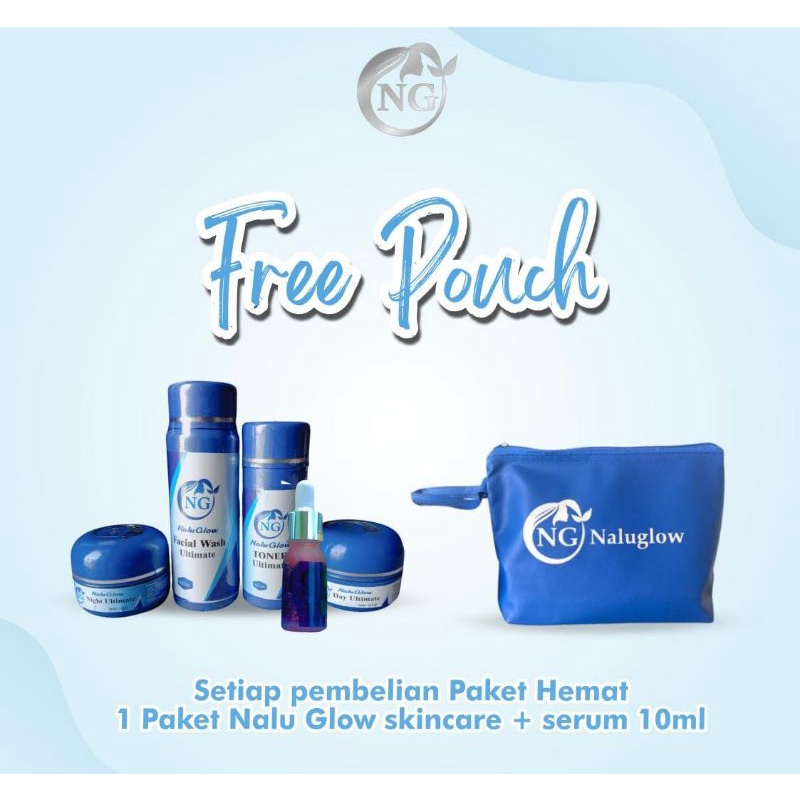 NALUGLOW SKINCARE PAKET HEMAT || NALU GLOW SKINCARE WHITENING ACNE FLEK PAKET SERUM 10ML