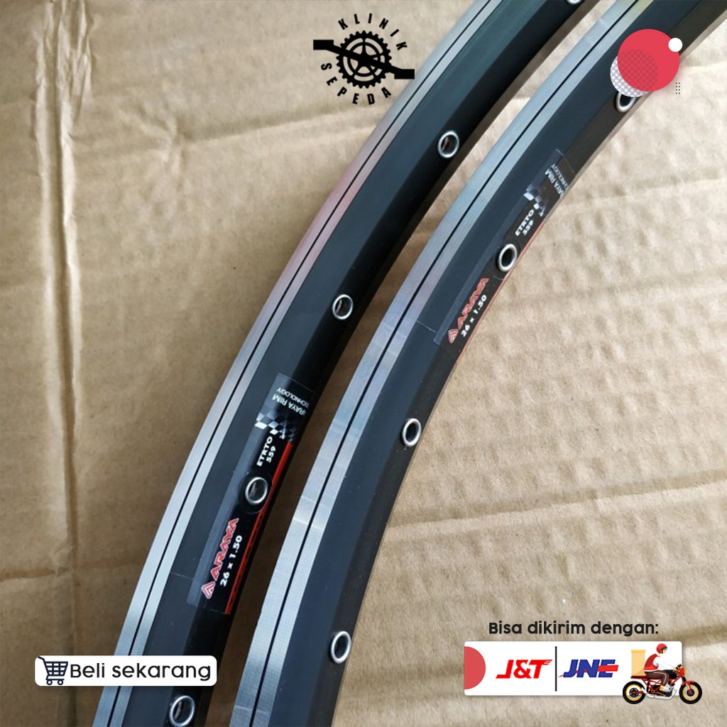 Rim Velg Mtb 26 Araya 36h TM620 V Brake Komponen Sepeda Perlengkapan Sepeda - New