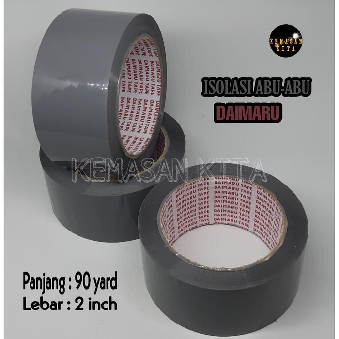 

Terbaru ISOLASI SOLASI SELOTIP LAKBAN DAIMARU WARNA ABU-ABU 2 inch 90 yard Promo