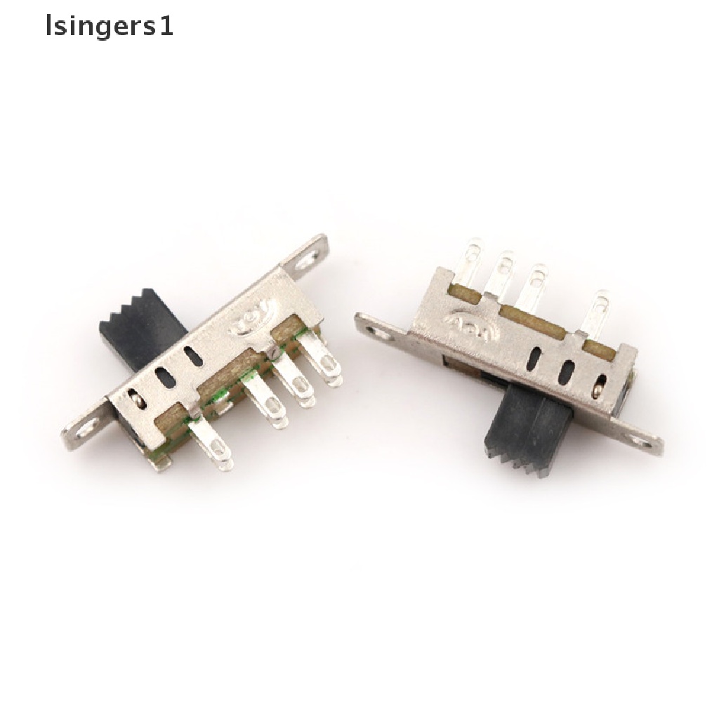 (lsingers1) 20pcs SS23E04 Saklar Geser 8 Pin DP3T Panjang 5mm