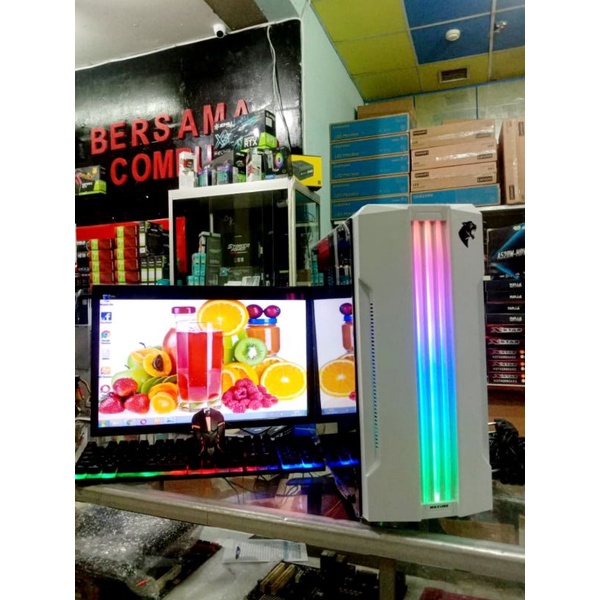 Pc gaming editing  LiVE Streaming core i5  VS vga gt 1030 ddr 5 monitor 19 in full set
