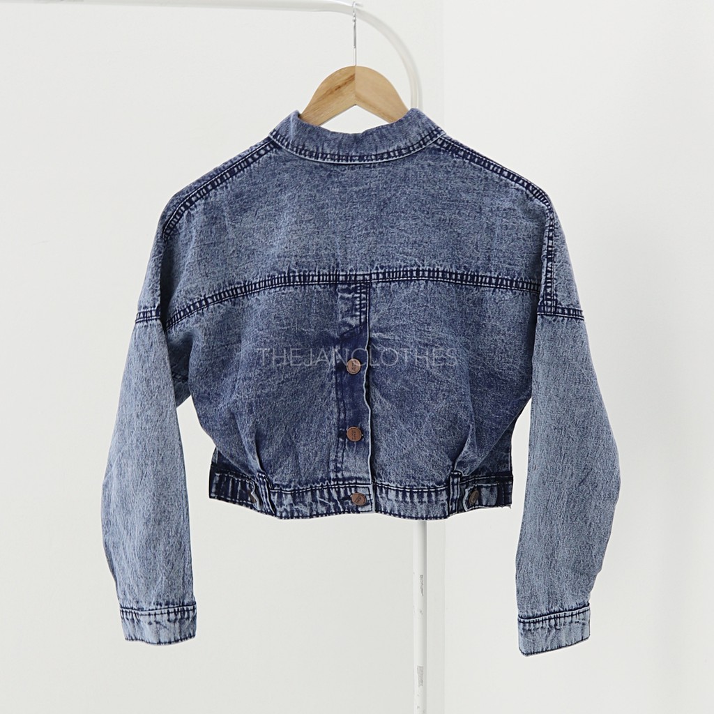 (ORIGINAL) Niki oversize crop jacket wanita -Thejanclothes