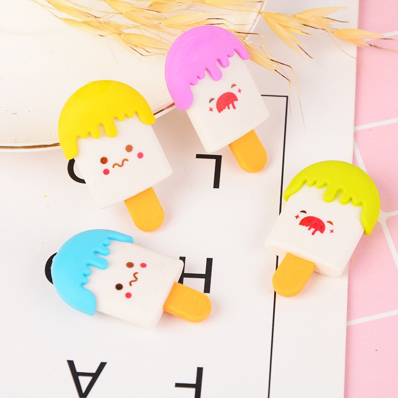 

PROMO SEKOTAK ( 36 PCS ) Penghapus Hapusan Pensil Kreatif Model Es Krim / Eraser Ice Cream