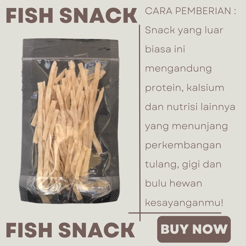 FISH SNACK SUGAR GLIDER HAMSTER LANDAK MINI MAKANAN CMILAN SG FEZONE