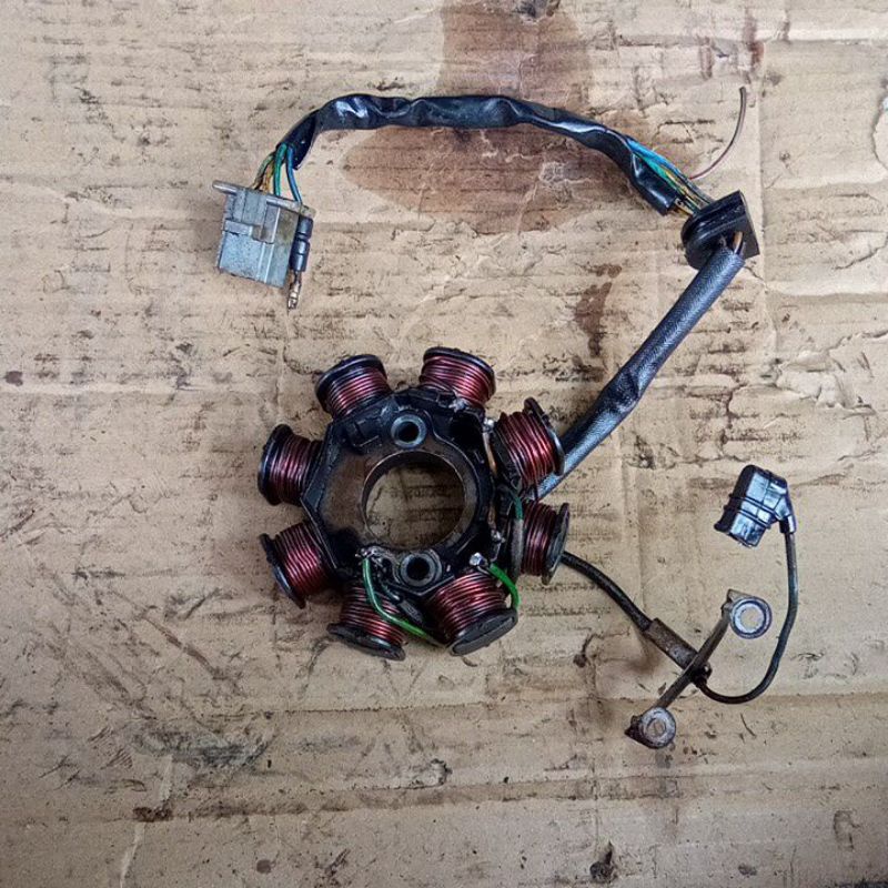 spull megapro original copotan spul lilitan kawat pengapian mega pro new hiu tewel dc