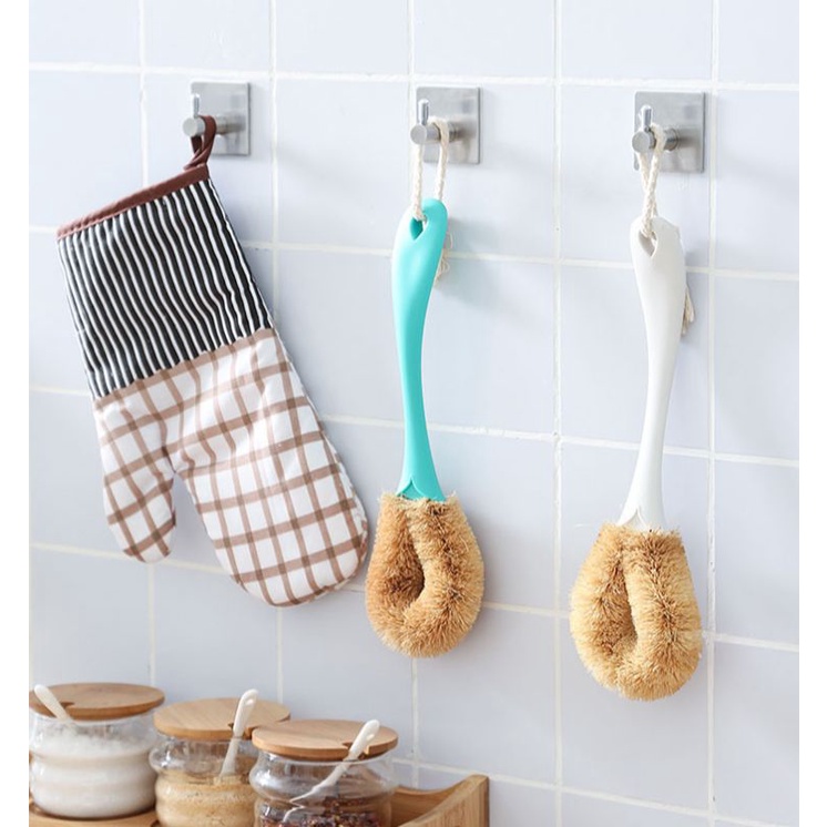 GANTUNGAN BAJU STAINLESS STEEL TEBAL TEMPEL 3M HOOK HANGER