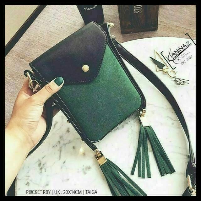 Tas murah poket dobel lonceng