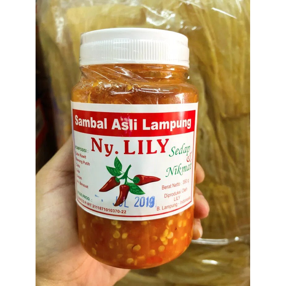 

Ready- Sambel Asli Lampung Ny. Lily 350 Gr
