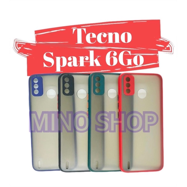 SOFTCASE TECNO SPARK 6 GO - HARDCASE DOVE MYCHOICE + PC - AERO CASE