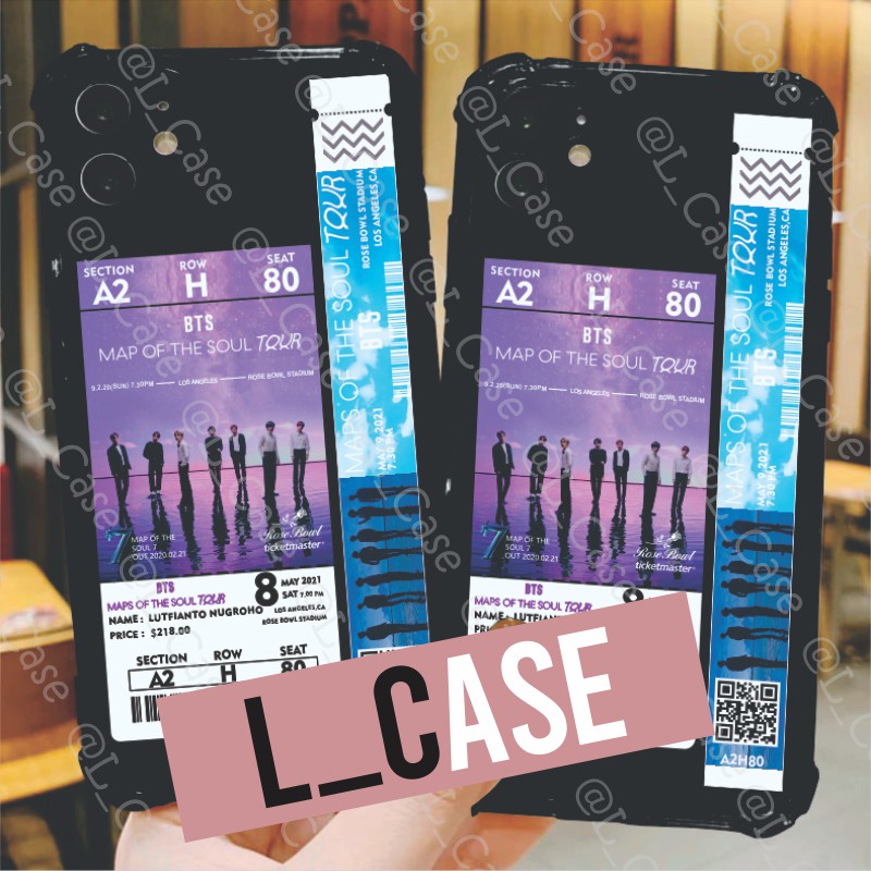 COD CUSTOM CASE (BTS TICKET ROSE BOWL) IPHONE SAMSUNG OPPO VIVO REALME XIAOMI